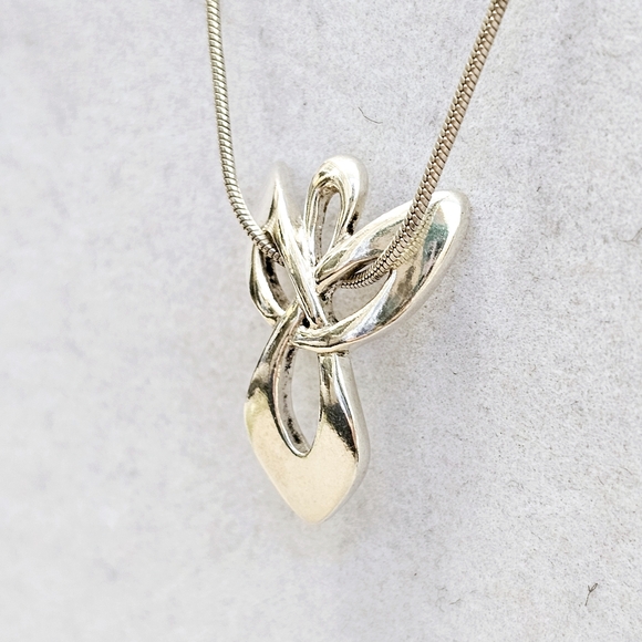 Carolyn Pollack Relios Angel Necklace 925 ITALY Sterling Silver - Picture 8 of 14